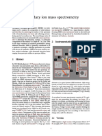 Secondary ion mass spectrometry