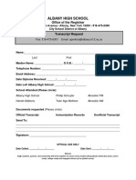 Transcript Request Form