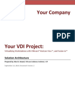 Example VDI Solution Architecture