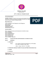 Atty. Calde Conflict of Laws Syllabus 2017