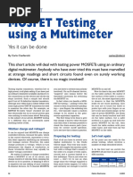 Mosfet Testing PDF