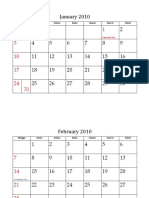 Download Calendar Kalender 2010