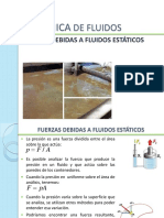 Fuerzas de fluidos estáticos 