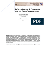 O Impacto Do Gerenciamento de Processos de Negócio Nos Custos Organizacionais