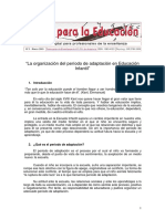 Período de Adaptación en Educación Infantil PDF