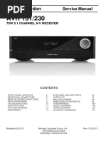 Harman Kardon Avr151 230 Service Manual Rev.0