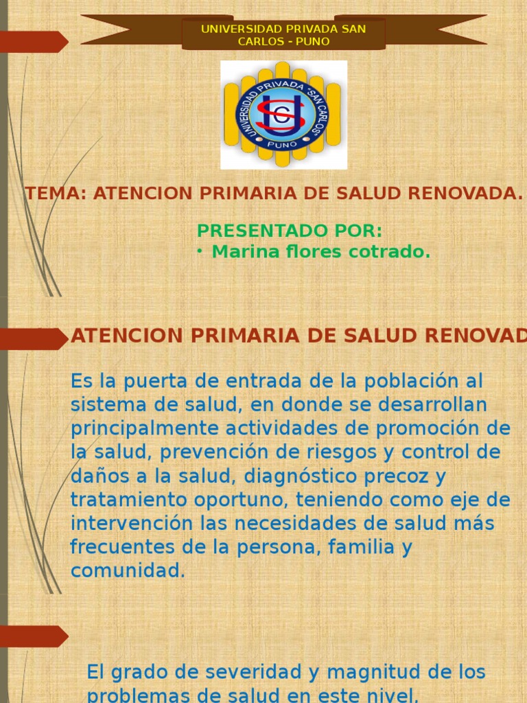 Atencion Primaria de Salud Renovada | PDF