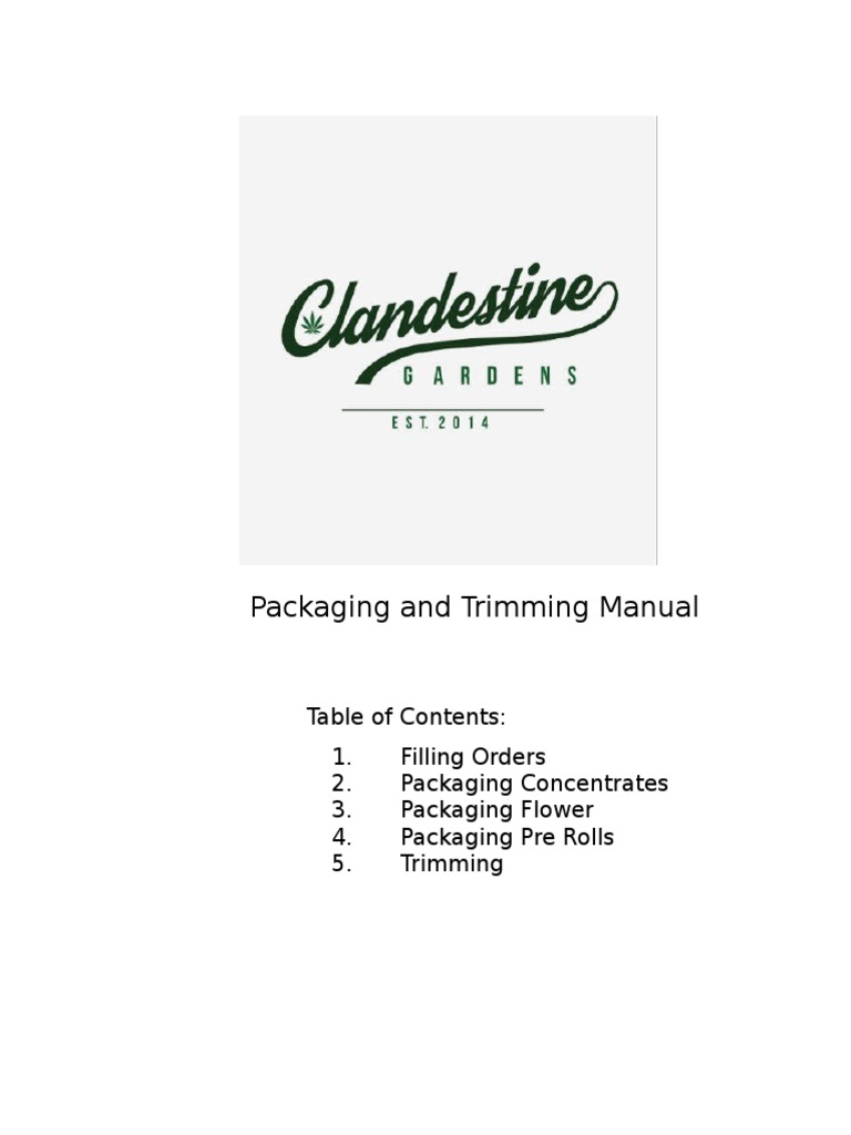 Packaging and Trimming Guide | PDF | Packaging And Labeling | Mill ...