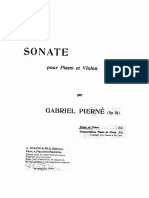 Pierne Violin Sonata Op36 - Score and Part PDF