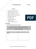 3º Vocabulary Unit 5