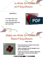 Steps On How To Make A Heart Keychain: Materials