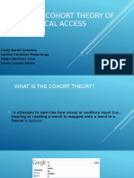 The Cohort Theory of Lexical Access