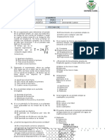 Evaluación I Periodo Fisica Undecimo