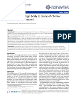 An Unusual Foreign Body As Cause of Chronic Sinusitis: A Case Report