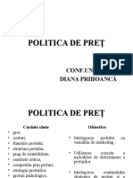 Politica de Pret