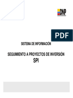 Sistema de Seguimiento a Proyectos de Inversion SPI