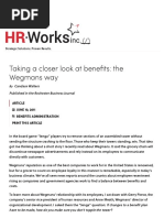 Taking A Closer Look at Benefits - The Wegmans Way - HR Works