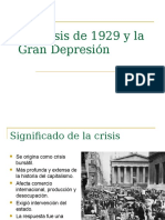 La Crisis de 1929 y La Gran Depresión
