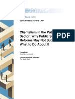 Clientelism in the public sector