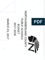 FY 18 Proposed Budget for Northumberland County Public Schools