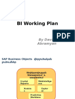 BI Working Plan