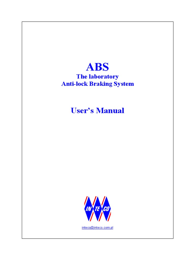 ABS User Manual | PDF | Anti Lock Braking System | Power Supply