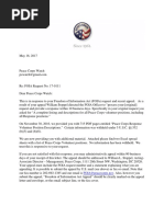 FOIA Response Letter Peace Corps in Country Worker Positions Descriptions