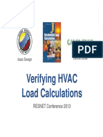 Verifying HVAC Load Calculations 2-28-13