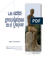 Las Fuentes Grecolatinas Del Quijote