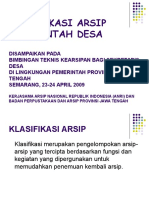 Klasifikasi Arsip Pemerintah Desa