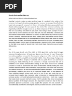 Brands That Need a Shake Up