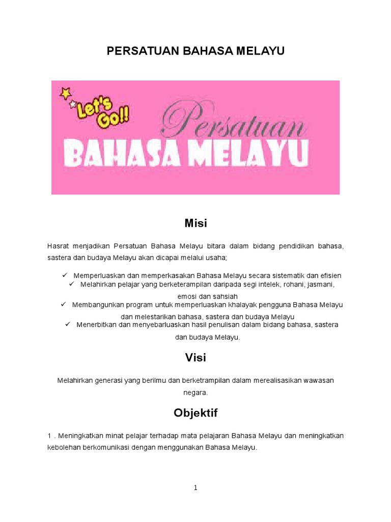 Persatuan Bahasa Melayu  PDF
