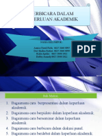 Berbicara Dalam Keperluan Akademik Berbicara Dalam Keperluan Akademik