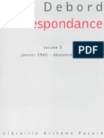 Debord - Correspondance Volume 3 (Janvier 1965 - Décembre 1968)