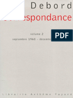 Debord - Correspondance Volume 2 (Septembre 1960 - Décembre 1964)