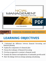 Chapt ER: Financial Planning and Strategy