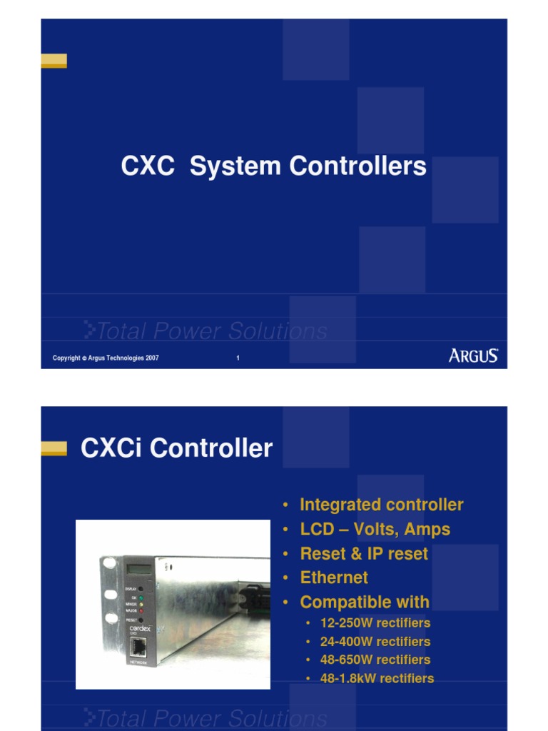 Training Argus Cordex Rectifier Battery (Electricity) Rectifier