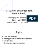 Inspection of Storage Tank