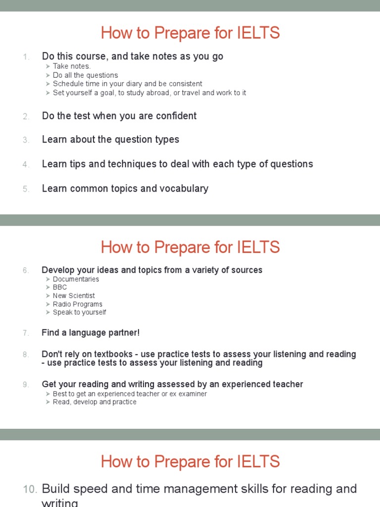 How To Prepare For IELTS | PDF | Language Arts & Discipline