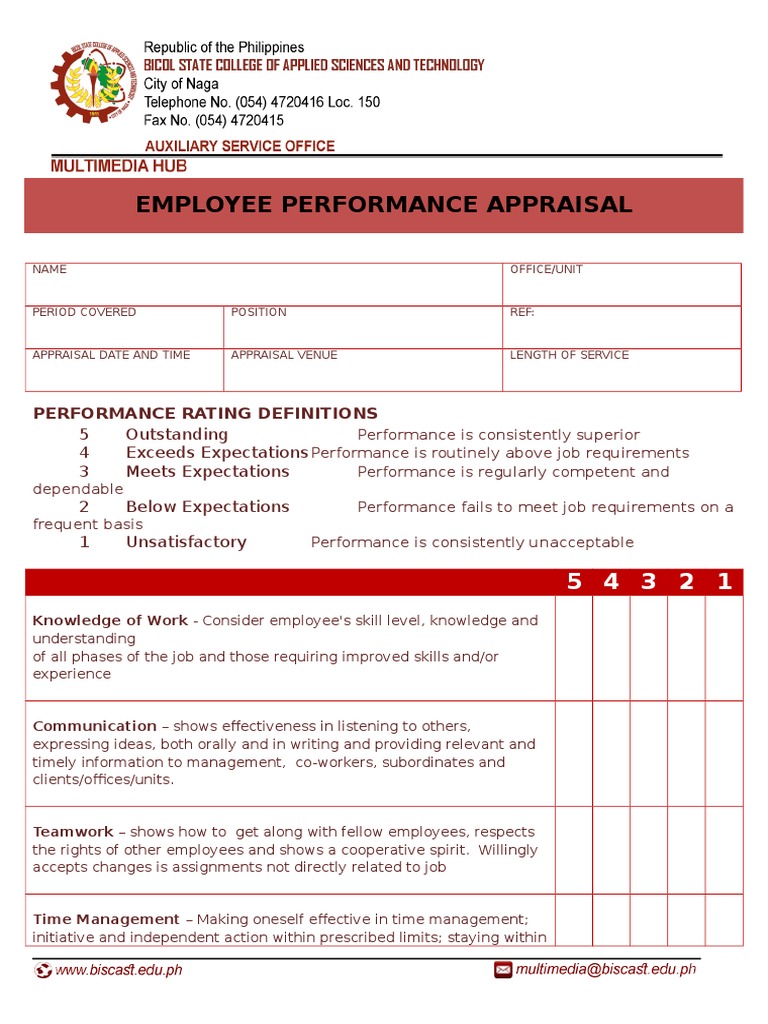 special assignment in appraisal form