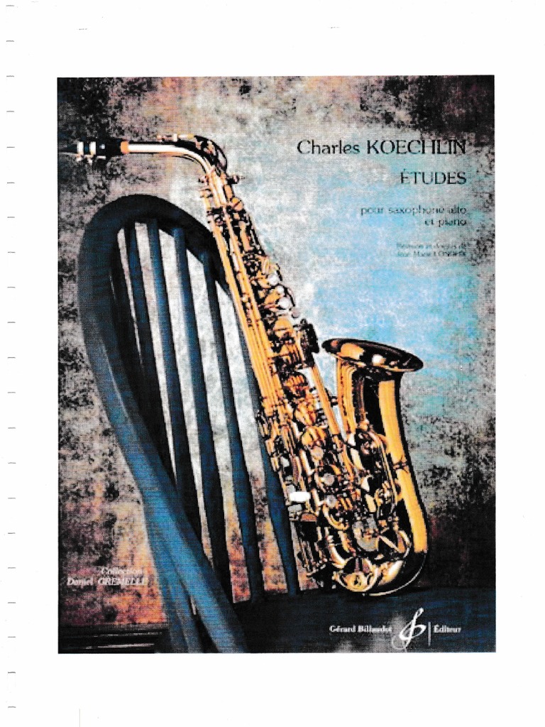 Charles Koechlin 15 Etudes pour saxophone alto et piano (Front Pages