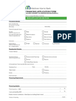 Home Financing Application Form