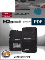 Zoom H2n Audio Recorder - Product Box and Papers