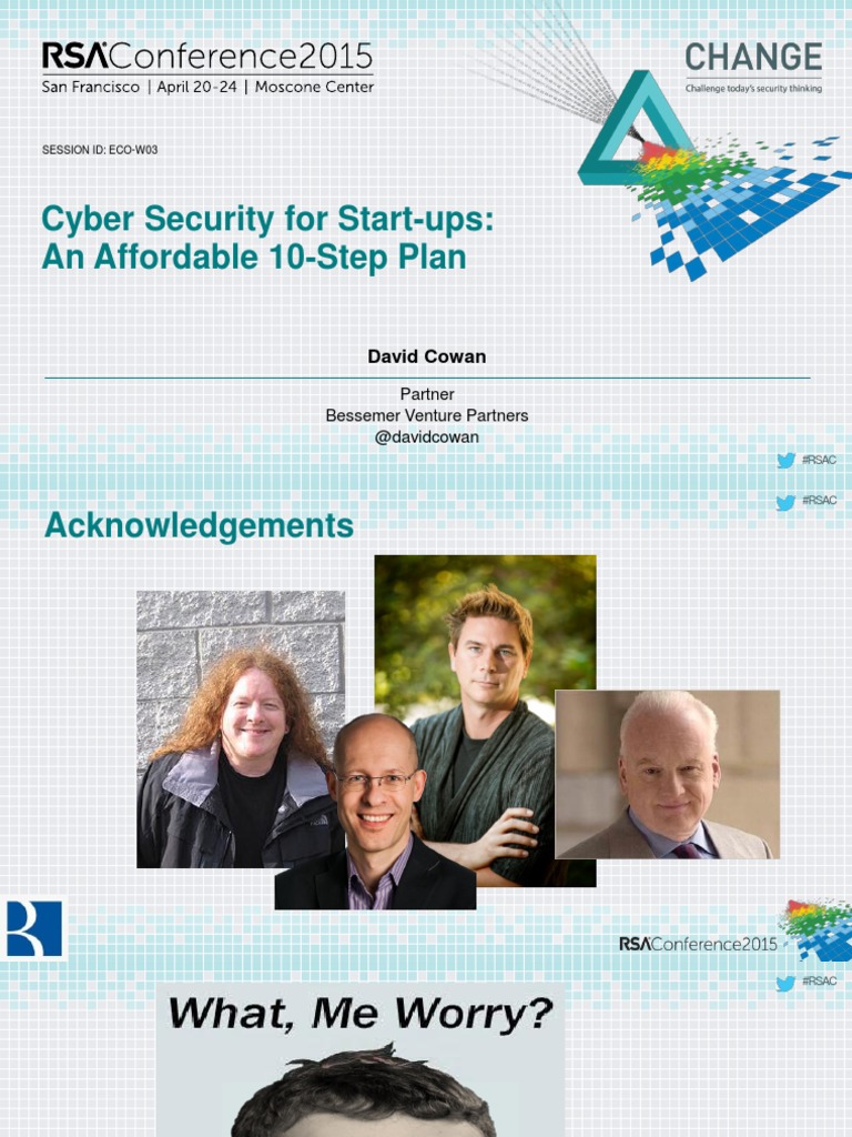 Cyber Security For Start Ups An Affordable 10 Step Plan | PDF | Denial ...
