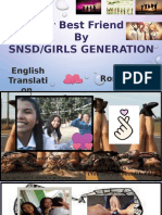 My Best Friend by Snsd/Girls Generation: Romanization English Translati On