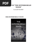 Notes On The 'Hyperborean Texts' by Allen Mackey