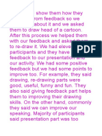 Feedback From Participants