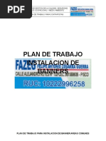 Plan de Trabajo de Instalacion de de Banners en Areas Comunes 20-12-2016