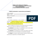 Formato de Revisión y Validación Del Instrumento