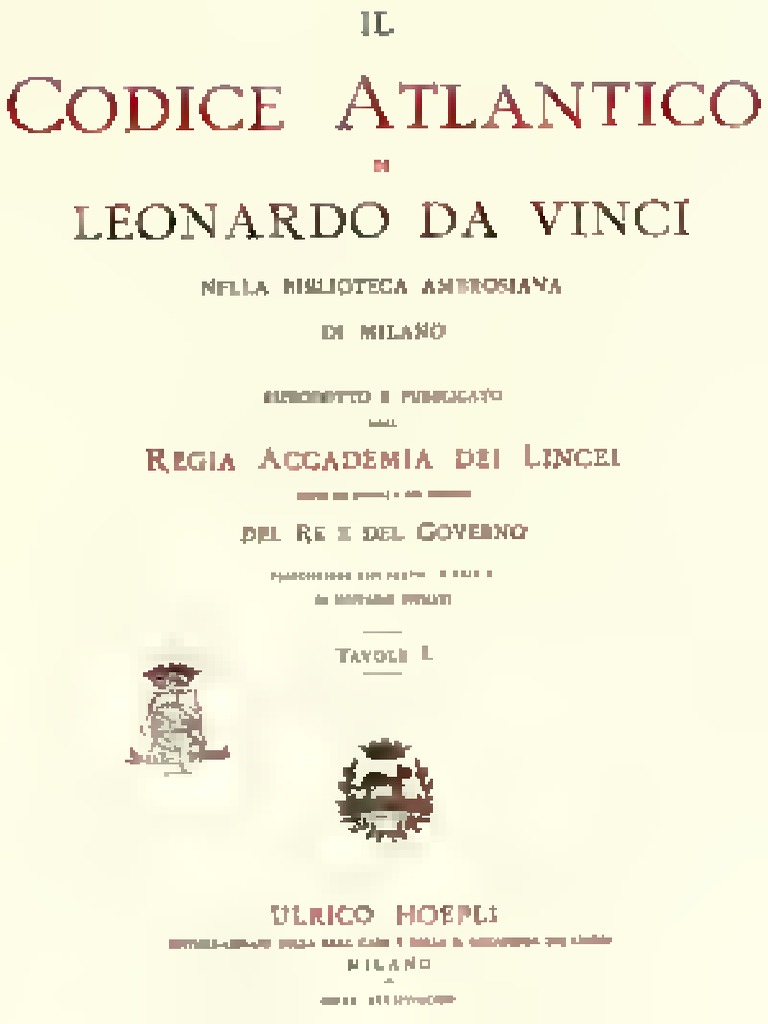 Codex Atlanticus - Leonardo Da Vinci | PDF